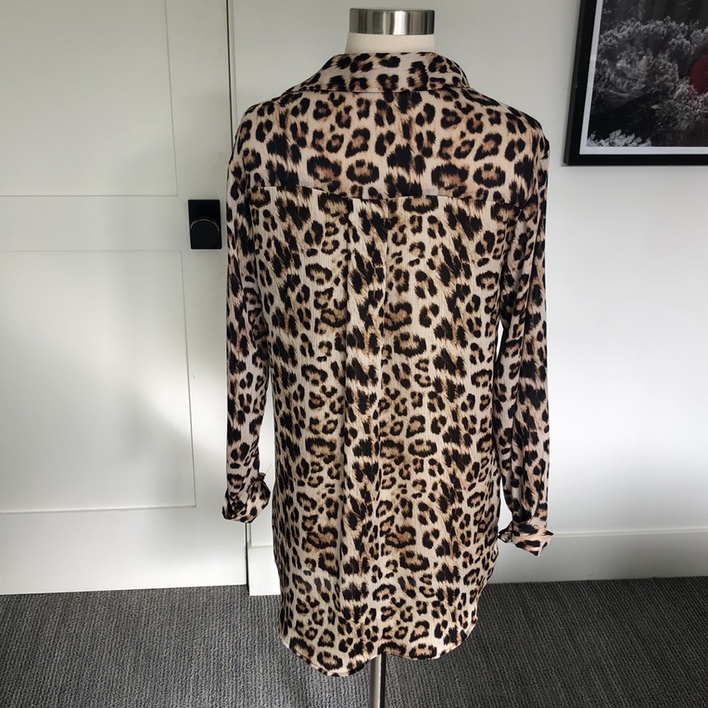 Leopard Print Button Down - image 3